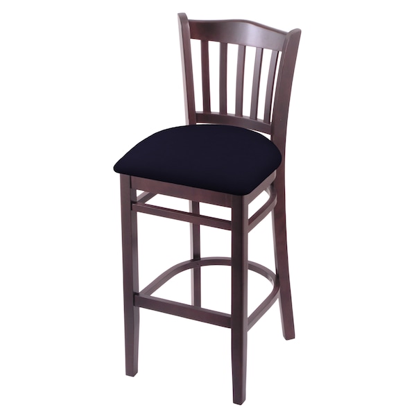 Holland Bar Stool Co 25" Counter Stool, Dark Cherry Finish, Canter Twilight Seat 312025DC002 - main